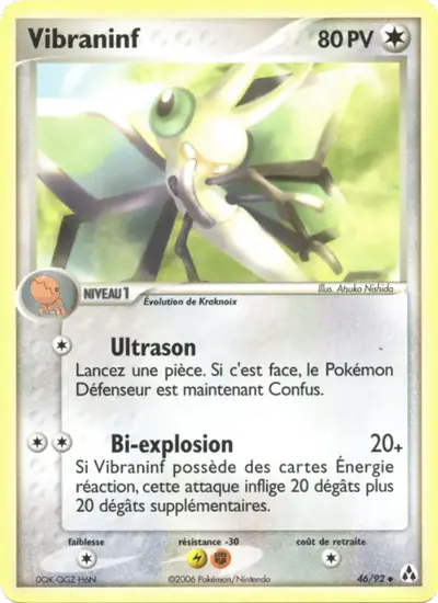 Image de la carte Pokemon Vibraninf 46/92
