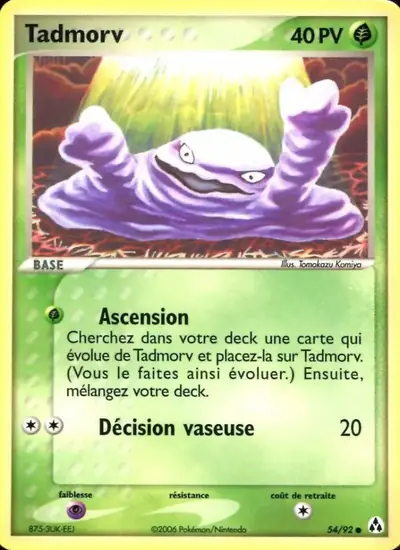 Image de la carte Pokemon Tadmorv 54/92
