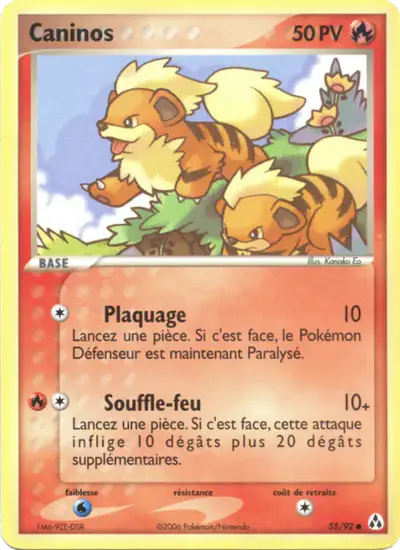 Image de la carte Pokemon Caninos 55/92
