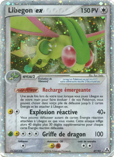 Image de la carte Pokemon Libegon ex 87/92