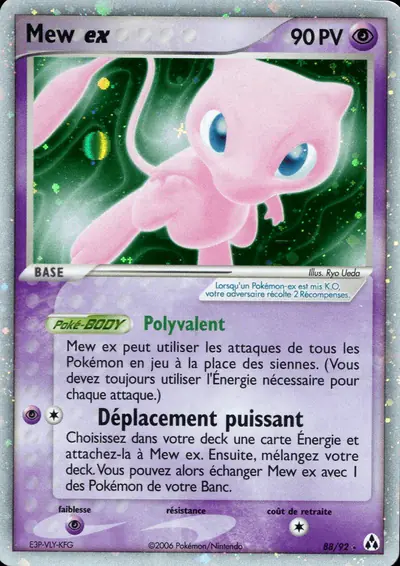 Image de la carte Pokemon Mew ex 88/92