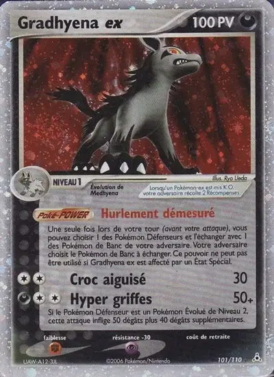 Image de la carte Pokemon Gradhyena ex 101/110