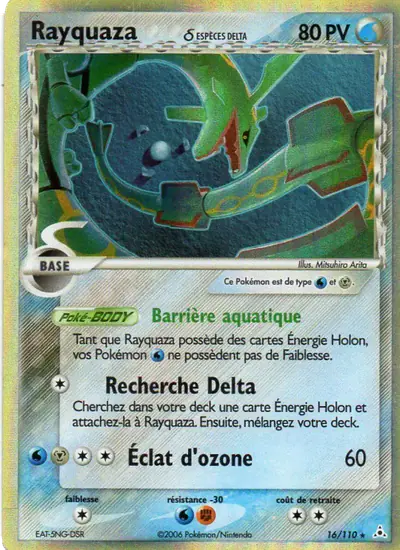Image de la carte Pokemon Rayquaza δ 16/110