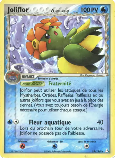 Image de la carte Pokemon Joliflor δ 19/110
