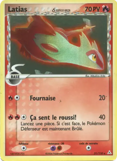 Image de la carte Pokemon Latias δ 21/110