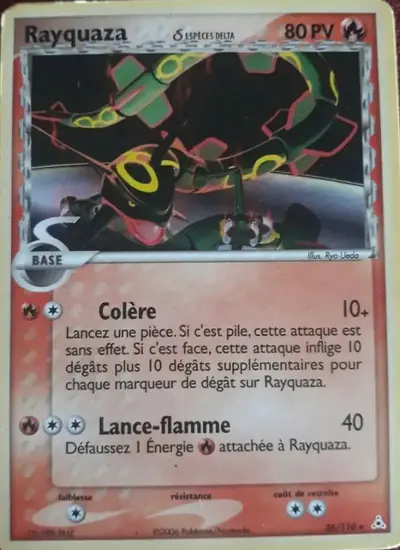 Image de la carte Pokemon Rayquaza δ 26/110