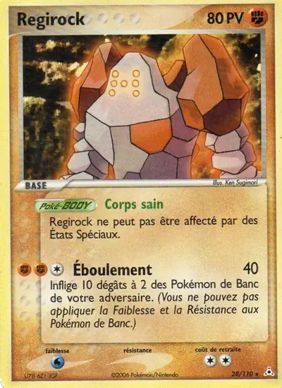 Image de la carte Pokemon Regirock 28/110