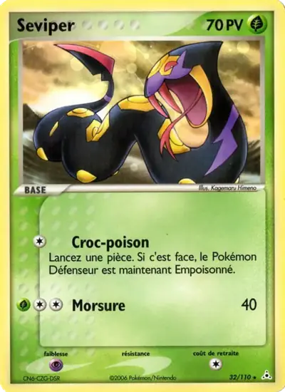 Image de la carte Pokemon Seviper 32/110