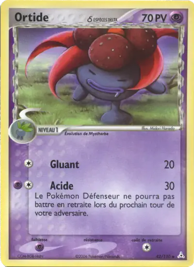 Image de la carte Pokemon Ortide δ 42/110