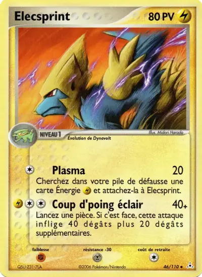 Image de la carte Pokemon Elecsprint 46/110