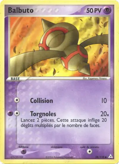 Image de la carte Pokemon Balbuto 59/110
