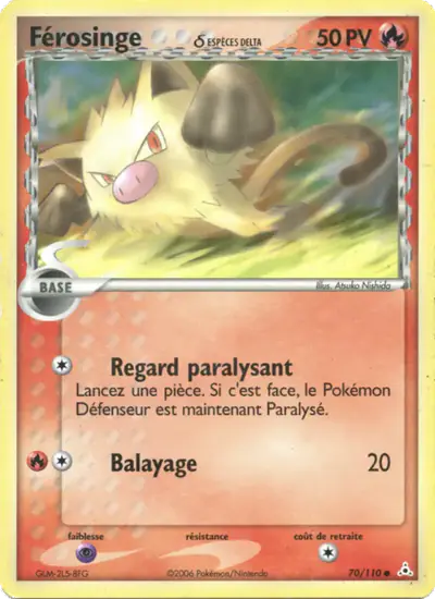 Image de la carte Pokemon Férosinge δ 70/110