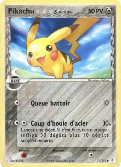 Image de la carte Pokemon Pikachu δ 79/110