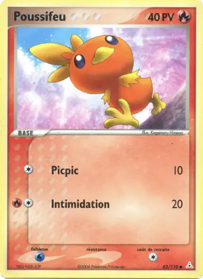 Image de la carte Pokemon Poussifeu 83/110