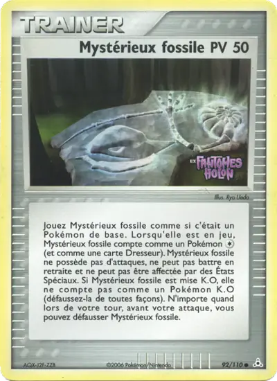 Image de la carte Pokemon Mystérieux fossile 92/110