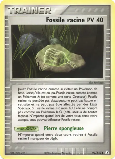 Image de la carte Pokemon Fossile racine 93/110