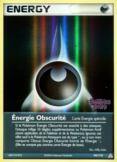 Image de la carte Pokemon Énergie Obscurité 94/110