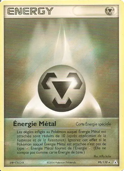 Image de la carte Pokemon Énergie Métal 95/110