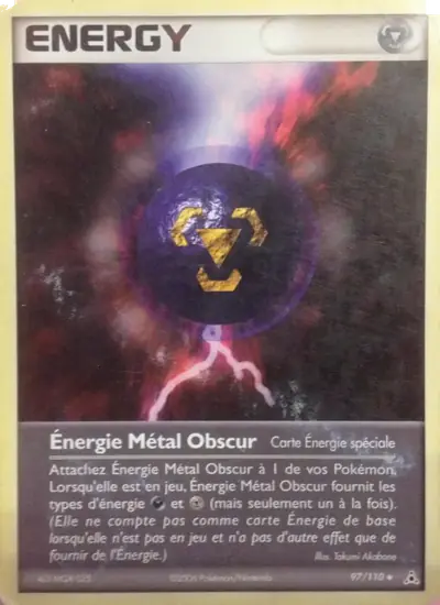 Image de la carte Pokemon Énergie Métal Obscur 97/110