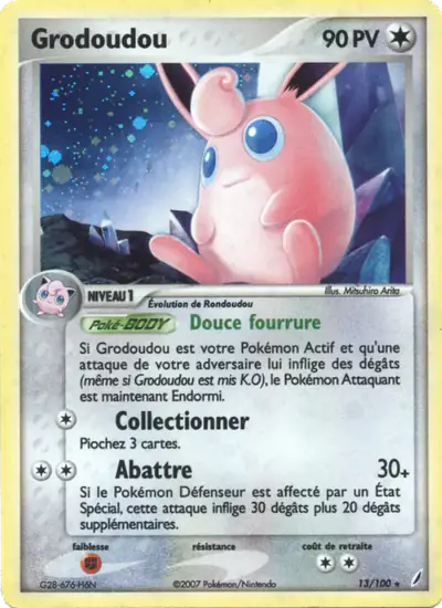 Image de la carte Pokemon Grodoudou 13/100