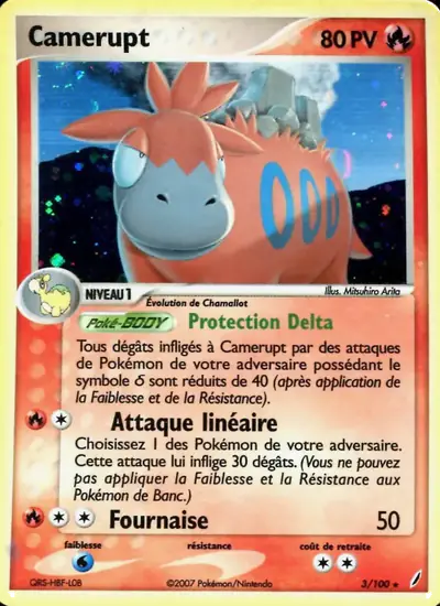 Image de la carte Pokemon Camerupt 3/100