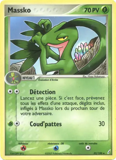 Image de la carte Pokemon Massko 32/100