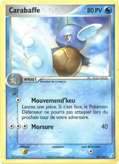 Image de la carte Pokemon Carabaffe 43/100