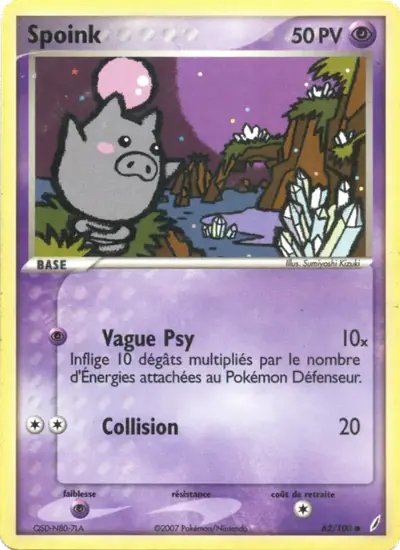 Image de la carte Pokemon Spoink 62/100