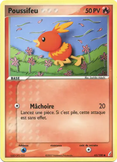 Image de la carte Pokemon Poussifeu 65/100