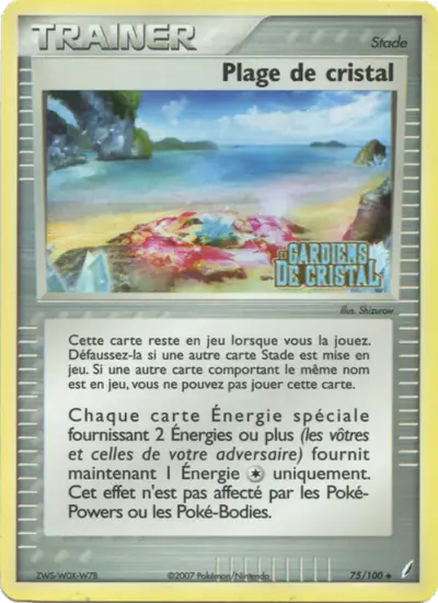 Image de la carte Pokemon Plage de cristal 75/100