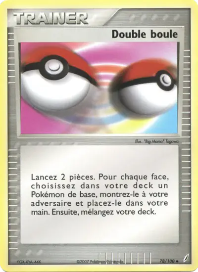 Image de la carte Pokemon Double boule 78/100