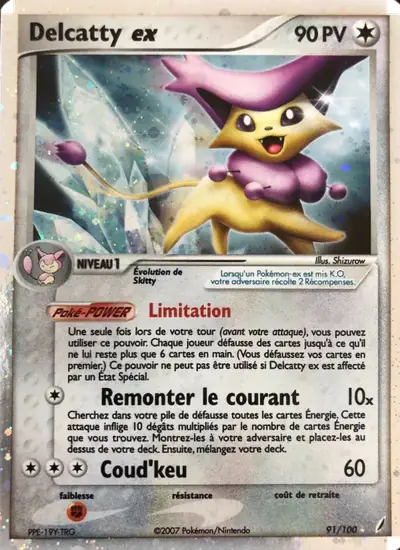 Image de la carte Pokemon Delcatty ex 91/100