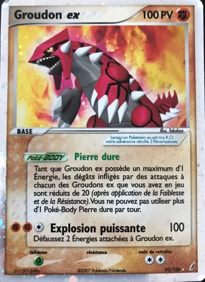 Image de la carte Pokemon Groudon ex 93/100