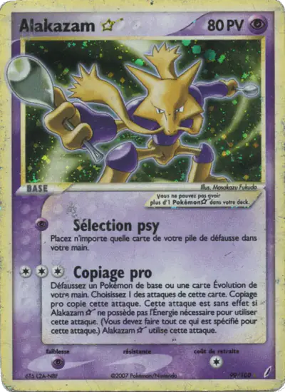 Image de la carte Pokemon Alakazam Star 99/100