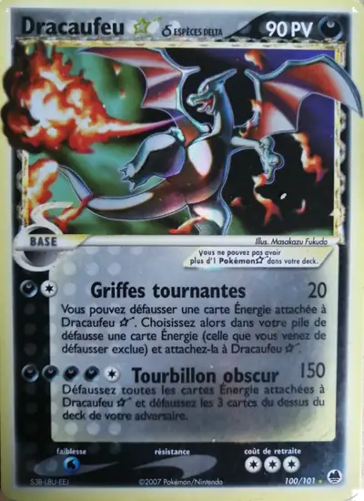 Image de la carte Pokemon Dracaufeu Star δ 100/101