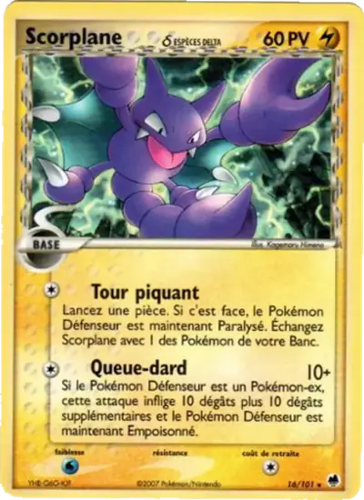 Image de la carte Pokemon Scorplane δ 16/101