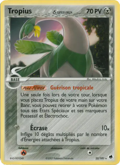 Image de la carte Pokemon Tropius δ 23/101