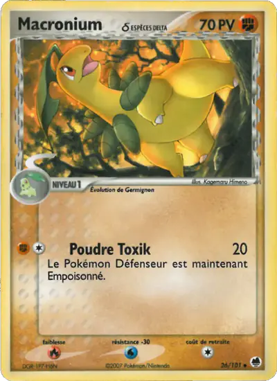 Image de la carte Pokemon Macronium δ 26/101