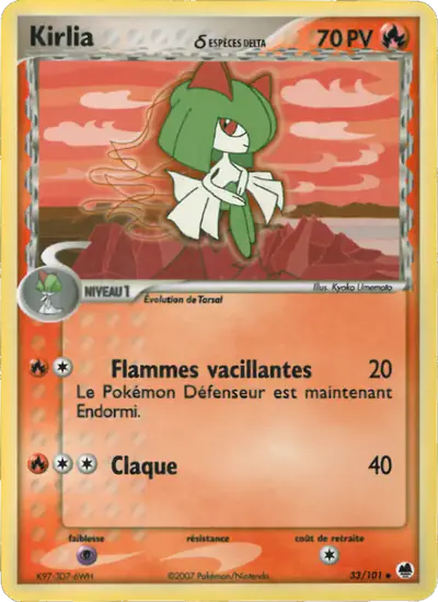 Image de la carte Pokemon Kirlia δ 33/101