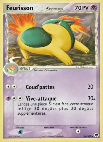 Image de la carte Pokemon Feurisson δ 36/101