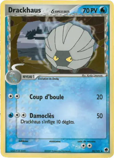 Image de la carte Pokemon Drackhaus δ 38/101