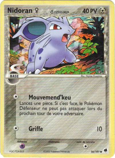 Image de la carte Pokemon Nidoran ♀ δ 56/101