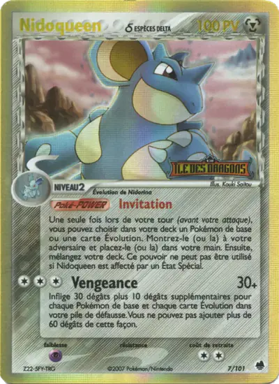 Image de la carte Pokemon Nidoqueen δ 7/101