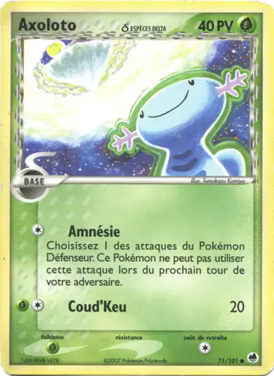 Image de la carte Pokemon Axoloto δ 71/101