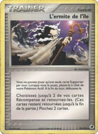 Image de la carte Pokemon L'ermite de l'île 76/101