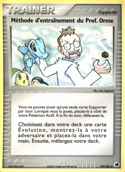 Image de la carte Pokemon Méthode d'entraînement du Prof. Orme 79/101