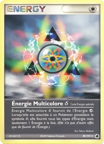 Image de la carte Pokemon Énergie Multicolore δ 88/101