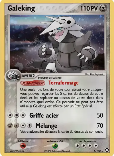 Image de la carte Pokemon Galeking 1/108