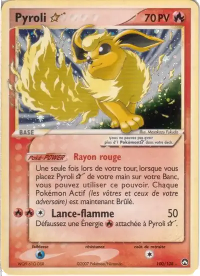 Image de la carte Pokemon Pyroli Star 100/108
