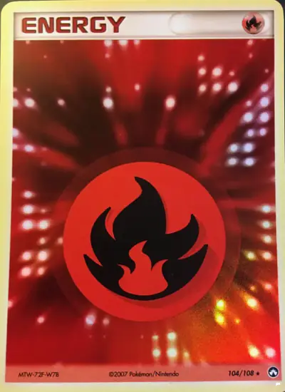 Image de la carte Pokemon Énergie Feu 104/108